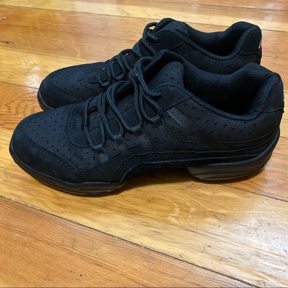 Capezio Womens Lace Up Rock It DS24 Low Top Dance Sneakers Black Size 8 - Picture 4 of 11